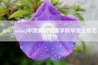 临朐中国消防救援学院毕业之后怎么工作