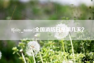 临朐全国消防日是第几天？