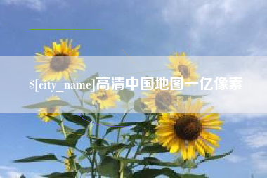 临朐高清中国地图一亿像素
