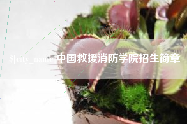 临朐中国救援消防学院招生简章