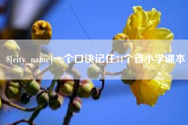 临朐一个口诀记住34个省小学课本