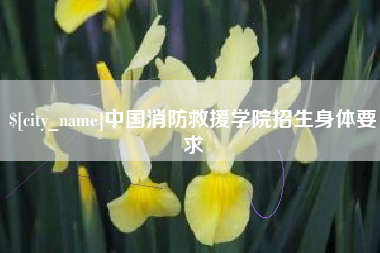 临朐中国消防救援学院招生身体要求