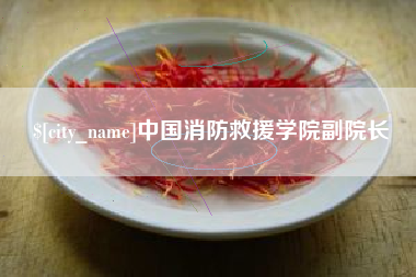 临朐中国消防救援学院副院长