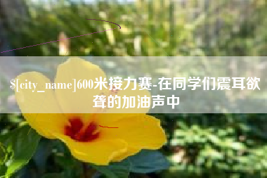 临朐600米接力赛-在同学们震耳欲聋的加油声中