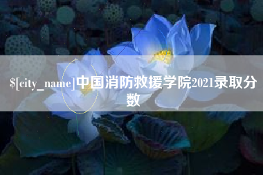 临朐中国消防救援学院2021录取分数