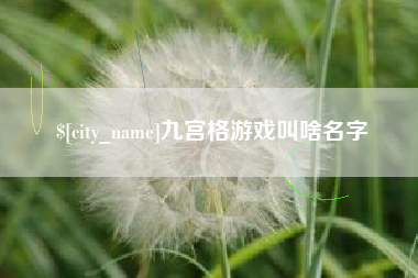 临朐九宫格游戏叫啥名字