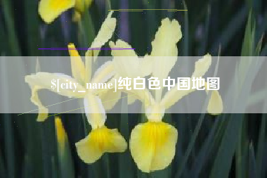 临朐纯白色中国地图