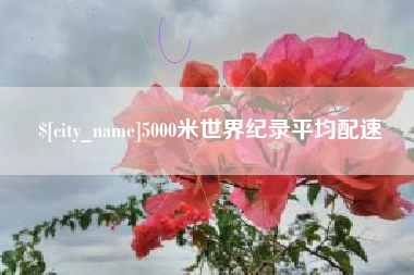 临朐5000米世界纪录平均配速
