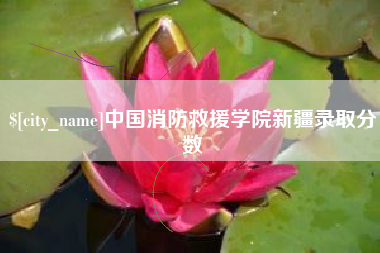临朐中国消防救援学院新疆录取分数