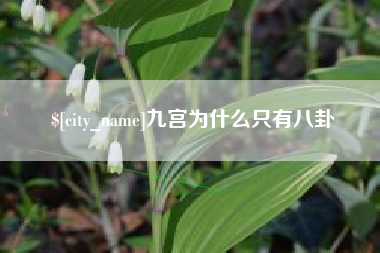 临朐九宫为什么只有八卦
