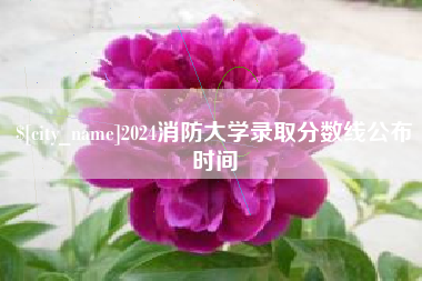 临朐2024消防大学录取分数线公布时间