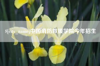 临朐中国消防救援学院今年招生