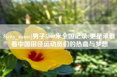 临朐男子5000米全国记录-更是承载着中国田径运动员们的热血与梦想