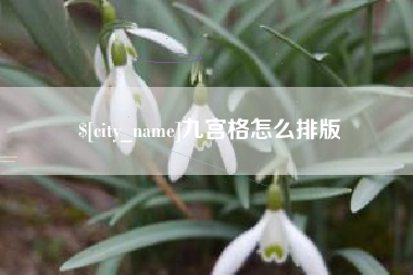 临朐九宫格怎么排版