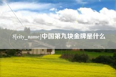 临朐中国第九块金牌是什么