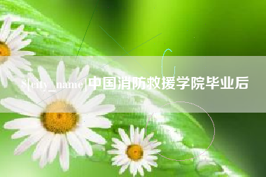 临朐中国消防救援学院毕业后