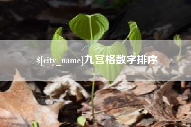 临朐九宫格数字排序