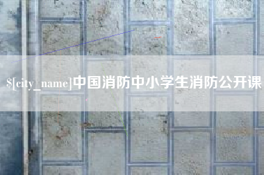 临朐中国消防中小学生消防公开课
