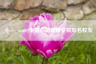 临朐中国消防救援学院知名校友