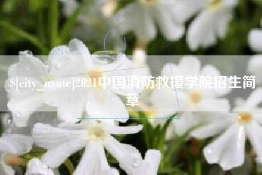临朐2021中国消防救援学院招生简章