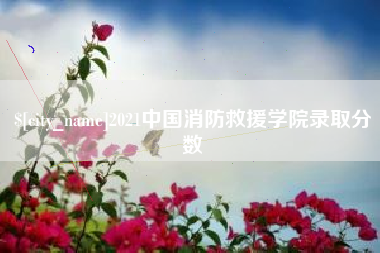 临朐2021中国消防救援学院录取分数