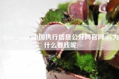 临朐中国执行信息公开网官网app为什么要钱呢